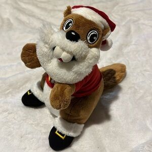 Buccee Santa Christmas Beaver Plush 12”